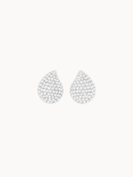 *JEWELRY EVENT* Tamara Comolli 18K White Gold Signature Diamond Pavé Large Earrings