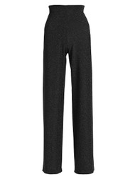 Chiara Boni La Petite Robe Nazife Glitter Pants in Black, Size Medium