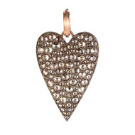 *RESERVE TODAY* Sylva & Cie. 14K Rose Gold Champagne Heart Ten Table Pendant