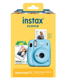 FUJIFILM INSTAX MINI 11 Instant Camera Holiday Bundle (Sky Blue) 