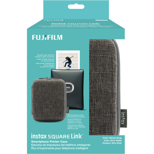 FUJIFILM INSTAX SQUARE LINK Smartphone Printer Case (Woven Gray