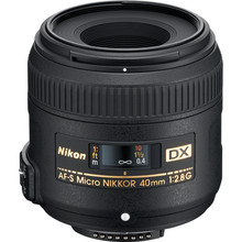 Nikon 40mm f/2.8G AF-S Dx Micro-Nikkor Lens