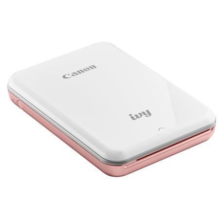 Canon IVY Mini Photo Printer, Rose Gold with ZINK Sticker Paper (20 Sheets)  