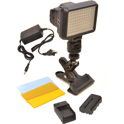 Bescor XT96 On-Camera Light Kit with Battery, Charger, AC Adapter, and  Clamp - Berger Brothers