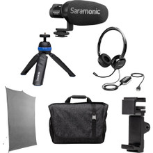 Saramonic Home Base Professional Portable Video Conferencing Kit with Backdrop