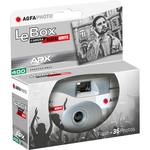 AgfaPhoto LeBox Black and White Single-Use Camera (36 Exposures