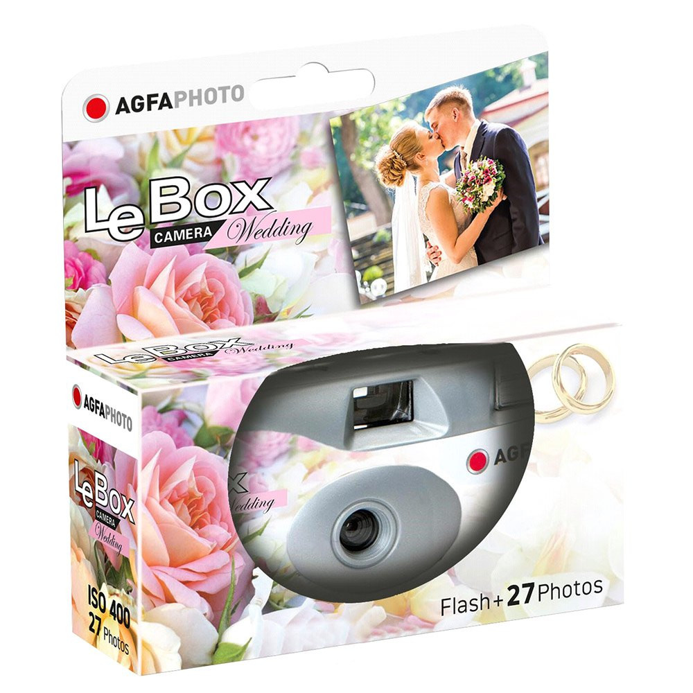 AgfaPhoto LeBox Wedding Single-Use Flash Camera (27 Exposures) - Berger  Brothers