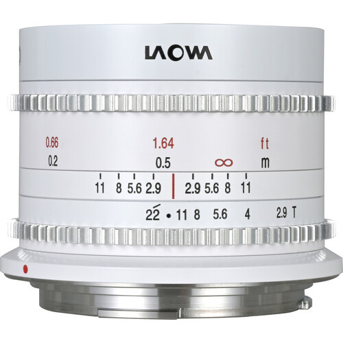 Venus Optics Laowa 9mm T2.9 Zero-D Cine Lens (RF Mount, Feet/Meters, White)  - Berger Brothers