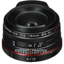 Pentax HD Pentax DA 15mm f/4 ED AL Limited Lens (Black)