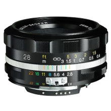 Voigtlander 28mm f/2.8 Color-Skopar SLIIs Lens for Nikon (Black Rim)