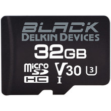 Delkin Devices 32GB BLACK UHS-I microSDHC Memory Card with SD Adapter