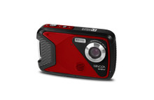 Minolta MN30WP 21MP Full HD 2.8" Touch LCD Screen Waterproof Digital Camera, Red