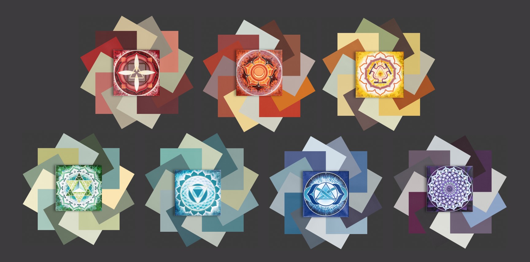 Chakra Palettes by Color in Space