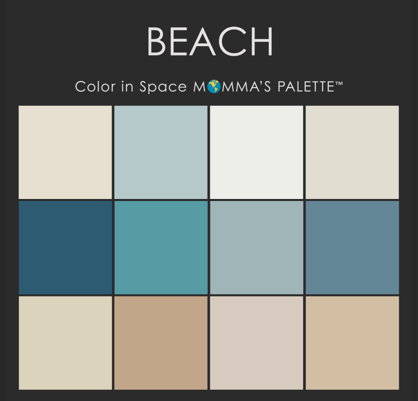 Beach Colors | Benjamin Moore Paint Colors | Airy Color Palette