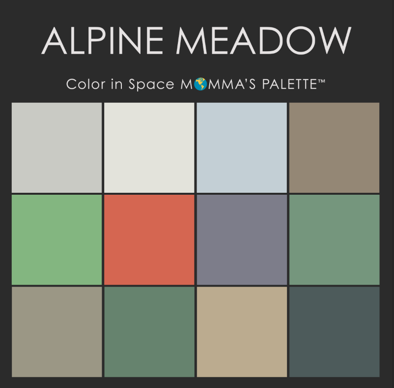 Alpine Meadow MOMMA's Palette Benjamin Moore\u00ae paint colors for walls  paint color swatches  home improvement  DIY by Color in Space