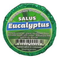 Eucalyptus essential oil is great for helping to clear out your sinuses and respiratory. Our most popular shower bomb scent gives you an at home spa experience!