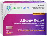 Healthmart Fexofenadine 180mg Tablets