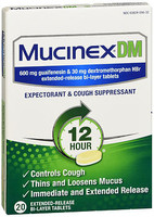 Mucinex DM 600mg/30mg Tablets