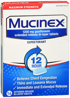 Mucinex 1200mg ER Tablets