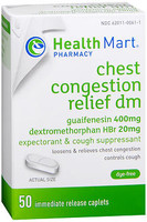 Healthmart Guaifenesin/DM 400mg/20mg Tablets