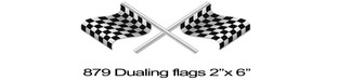 Dualing Flags Tag - Decal
