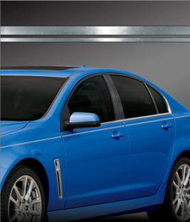 1/4" Multiline Pinstripe - Chrome