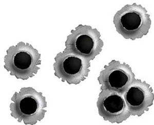 BULLET HOLES - Decal