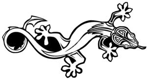 Tribal Gecko - Decal