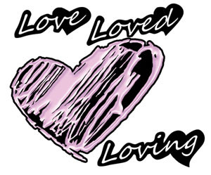 Loved Heart - Decal