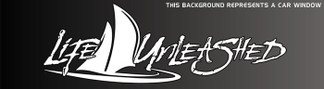 Life Unleashed Sail Boat Decal