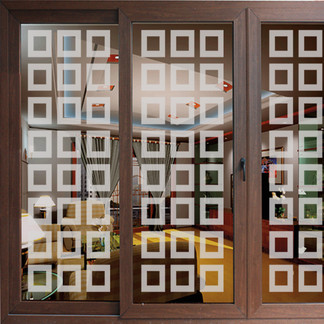 EtchedFX glass film style: Neuvo Blocks - GE4009