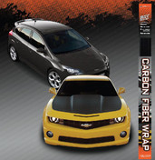 Black Carbon Fiber vinyl wrap in extra large roll