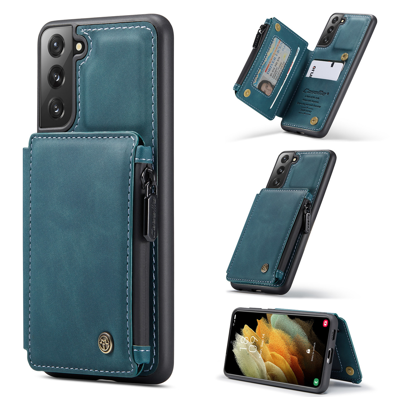 Caseme Shockproof Samsung Galaxy S21 5g 4g Case Cover Zipper Wallet Mycasecovers Caseme Shockproof Samsung Galaxy S21 5g 4g Case Cover Zipper Wallet Mycasecovers