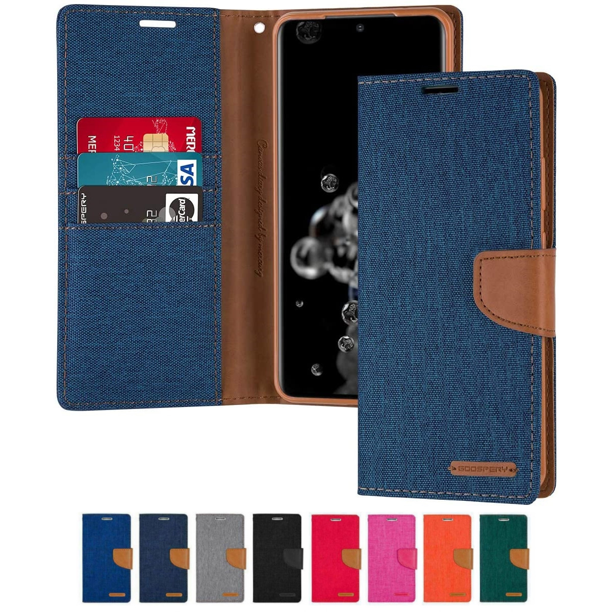Goospery Samsung Galaxy S21 Ultra 5g Fabric Wallet Case Cover G998 Mycasecovers Goospery Samsung Galaxy S21 Ultra 5g Fabric Wallet Case Cover G998 Mycasecovers