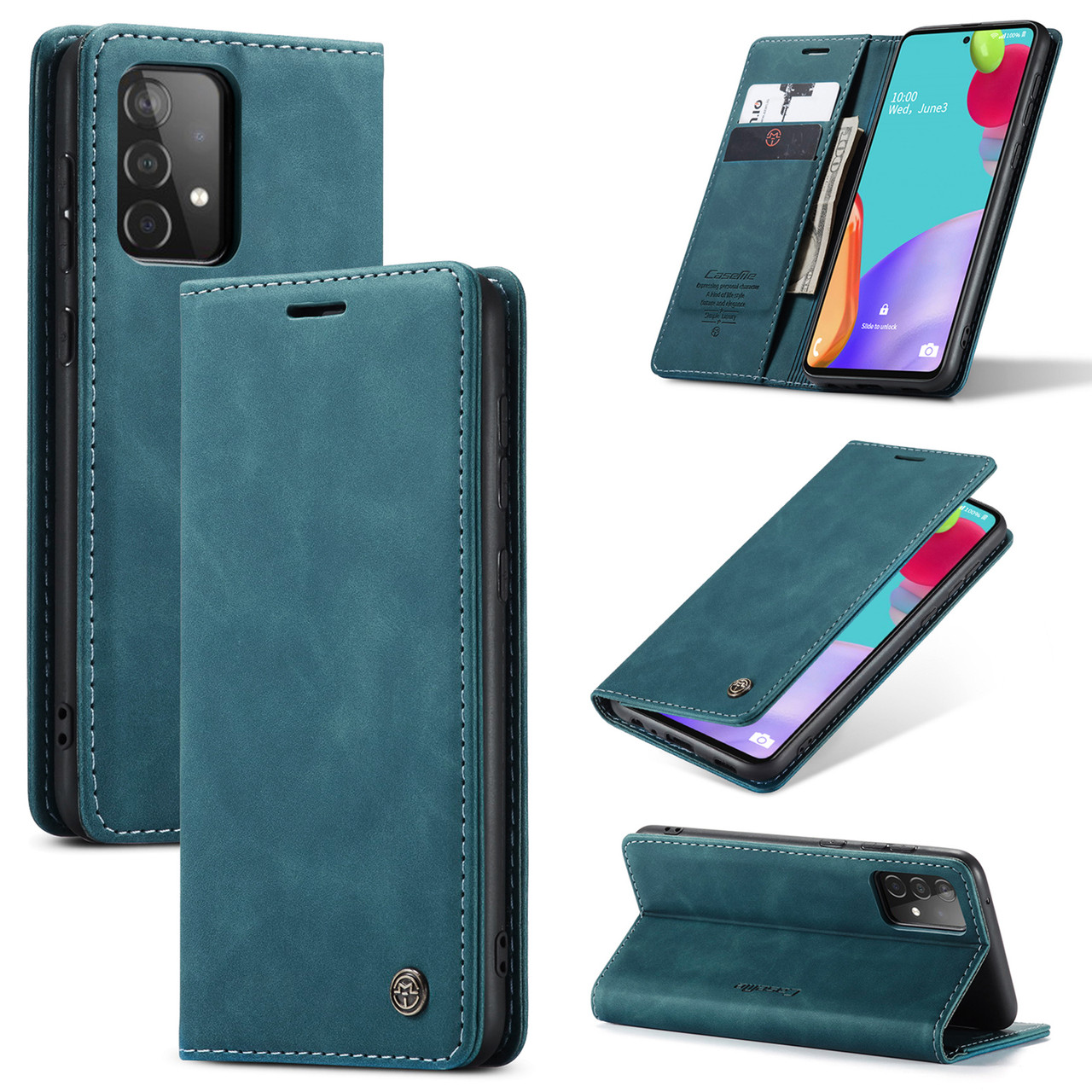 CaseMe Samsung Galaxy A73 5G Classic Leather Case Cover A736 myCaseCovers
