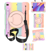 Kids Shockproof iPad 10.2 2021 9th Gen Apple Case Cover Ring Colourful