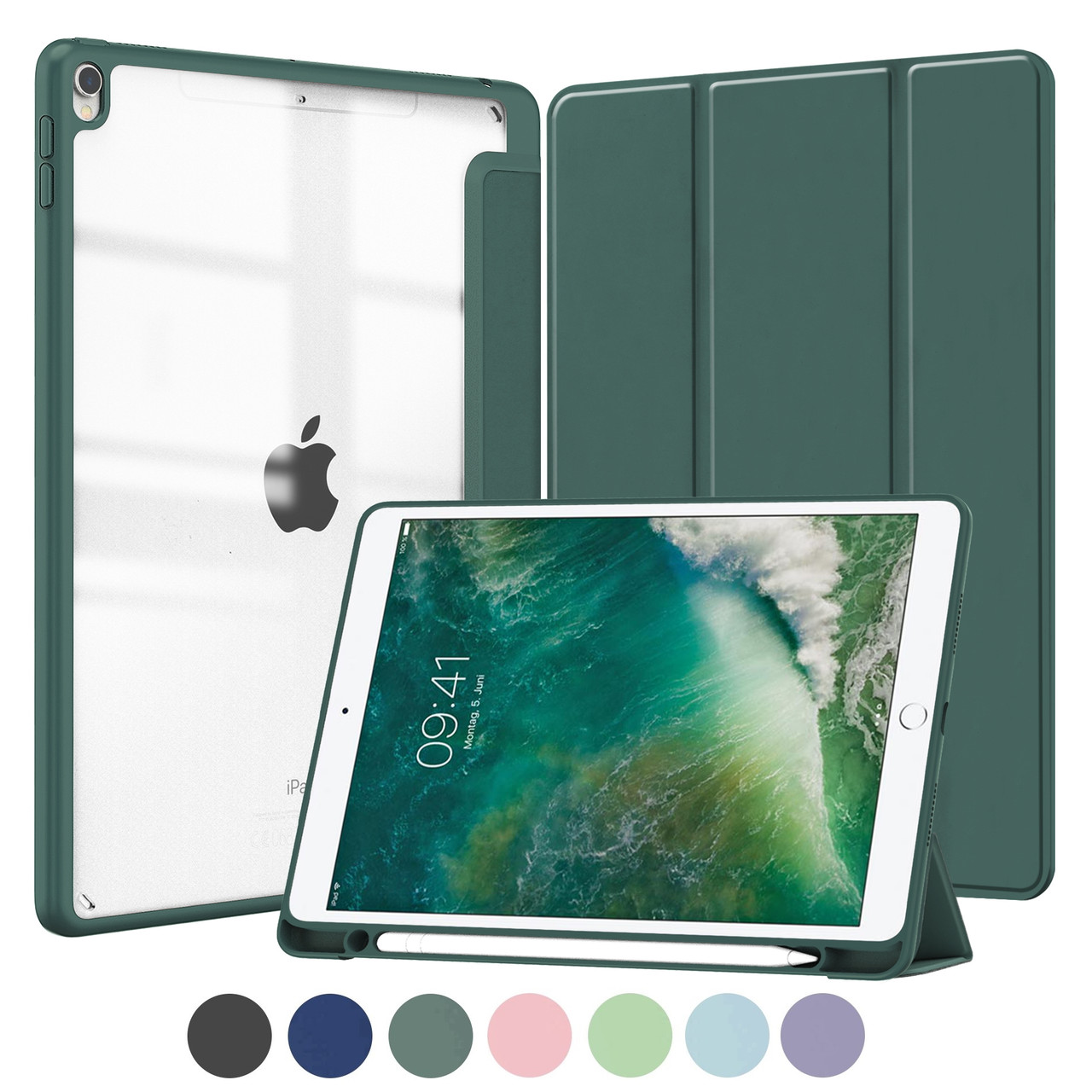 iPad Air 3 10.5" 2019 Case Cover Clear Back Pencil Holder Apple Air3 -  myCaseCovers