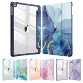 iPad Pro 11" 3rd Gen Case Cover Clear Back Pencil Holder Apple Marble