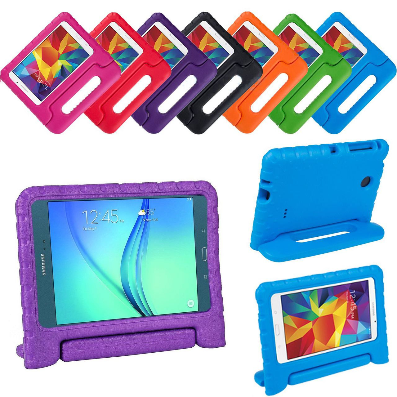 For Galaxy Tab A9 Plus 2023 Case Kids Friendly Shockproof Silicone Cover  Black