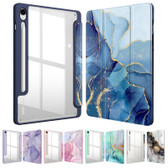 Samsung Galaxy Tab S9 11" Case Cover Clear Back Marble X710 X716 inch