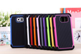 Hybrid Rubber Heavy Duty Hard Case Cover For Samsung S6 2in1