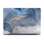 MacBook Pro 14-inch M1 2021 Hard Case Cover Apple A2442 Marble Grey+Blue