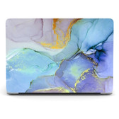 MacBook Pro 14-inch 2023 Hard Case Cover Apple A2779 Marble Green+Blue
