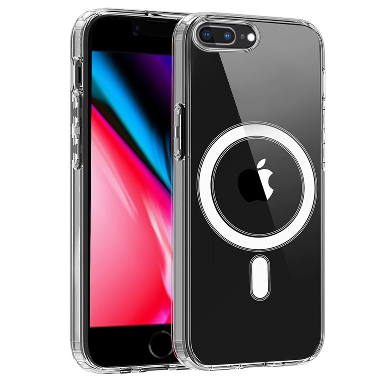 iPhone 7 Plus 8 Plus MagSafe Clear Phone Case Shockproof Bumper