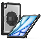 Shockproof iPad Air 11 2024 Clear Back Rotate Hand Strap Case Cover Apple 6th Gen