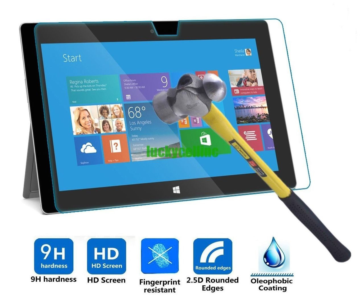 For Microsoft Surface 3 10.8/" Premium Real Tempered Glass Screen Protector Film