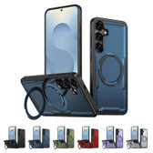 Shockproof Samsung Galaxy S24 5G MagSafe Wireless Charging 360 Rotate Ring Stand Case Cover S921