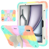 Shockproof iPad Air 11 (2025) M3 Kids Apple Colourful Case Cover Butterfly Stand
