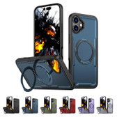 Shockproof iPhone 16+ Plus MagSafe Wireless Charging 360 Rotate Ring Stand Case Cover Apple