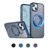 iPhone 15 Frosted Back MagSafe Wireless Charging 360 Rotate Ring Stand Case Cover Apple